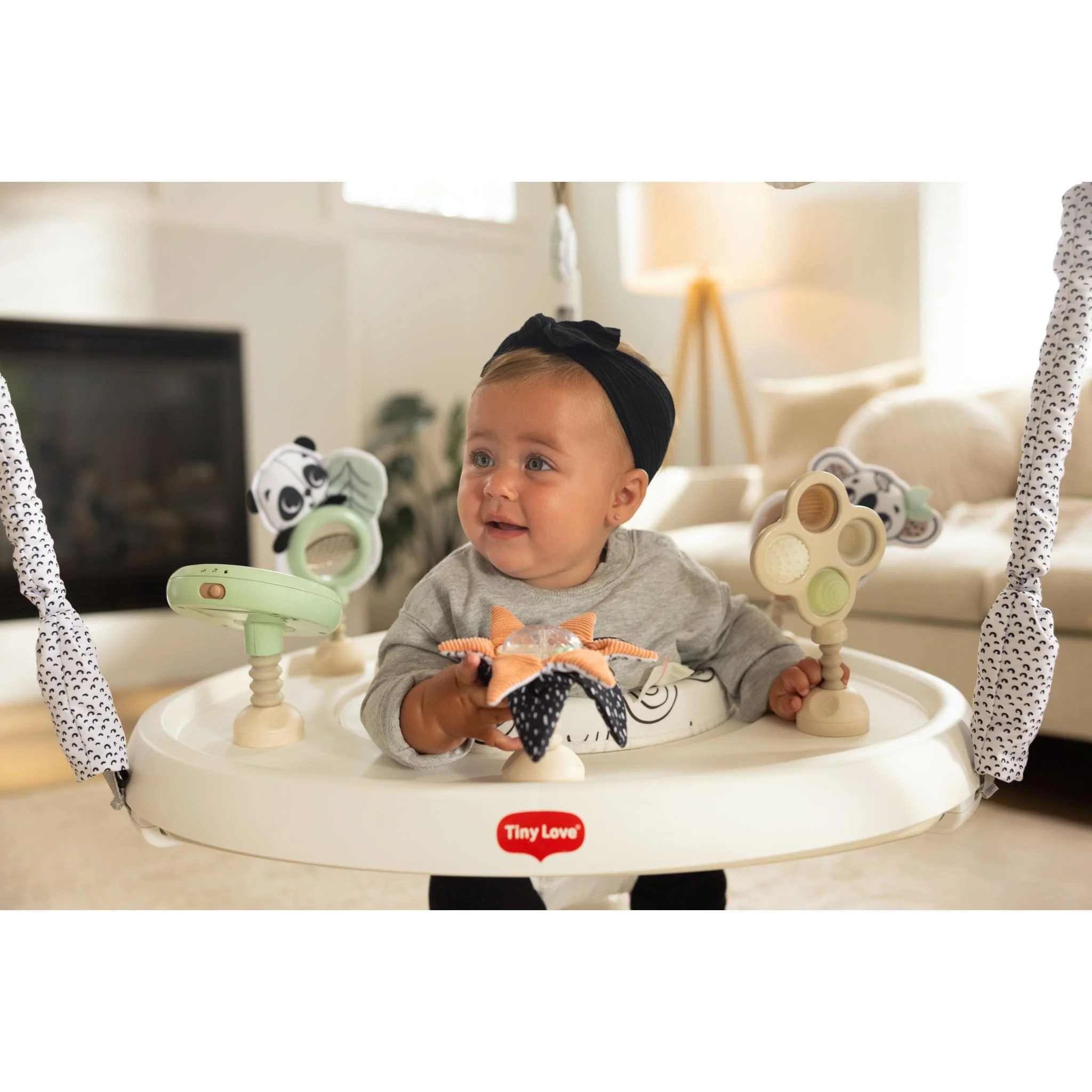 Black & White Décor 4-in-1 Jump & Play Activity Center - Image 4