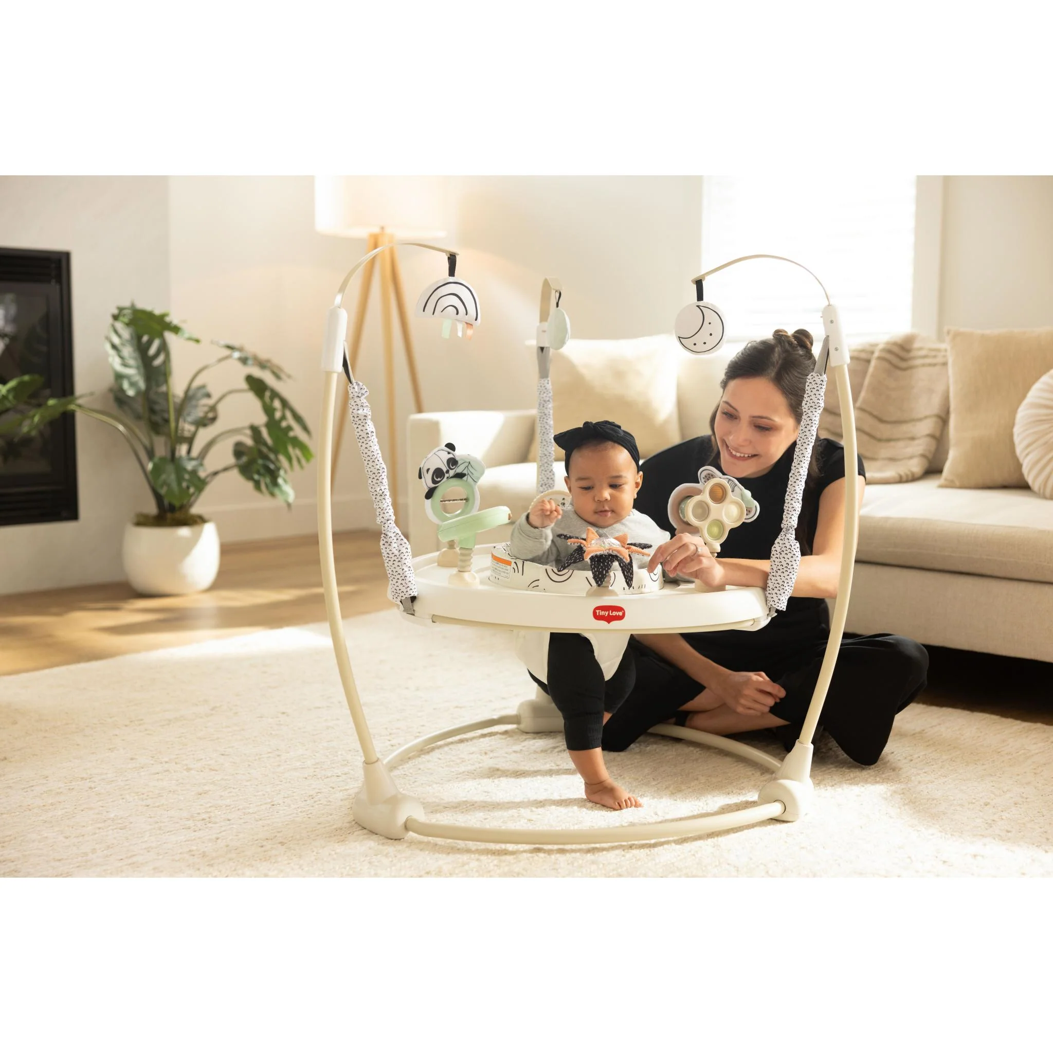 Black & White Décor 4-in-1 Jump & Play Activity Center - Image 2