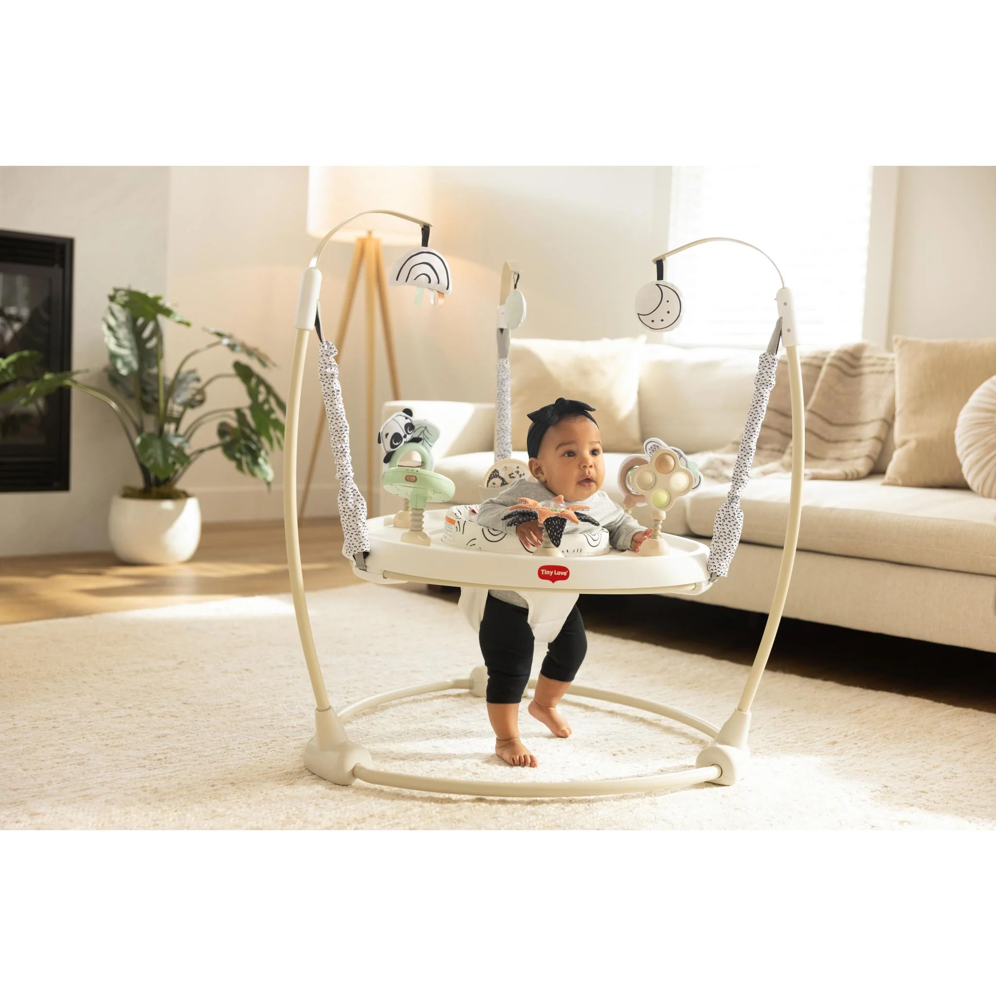 Black & White Décor 4-in-1 Jump & Play Activity Center - Image 3