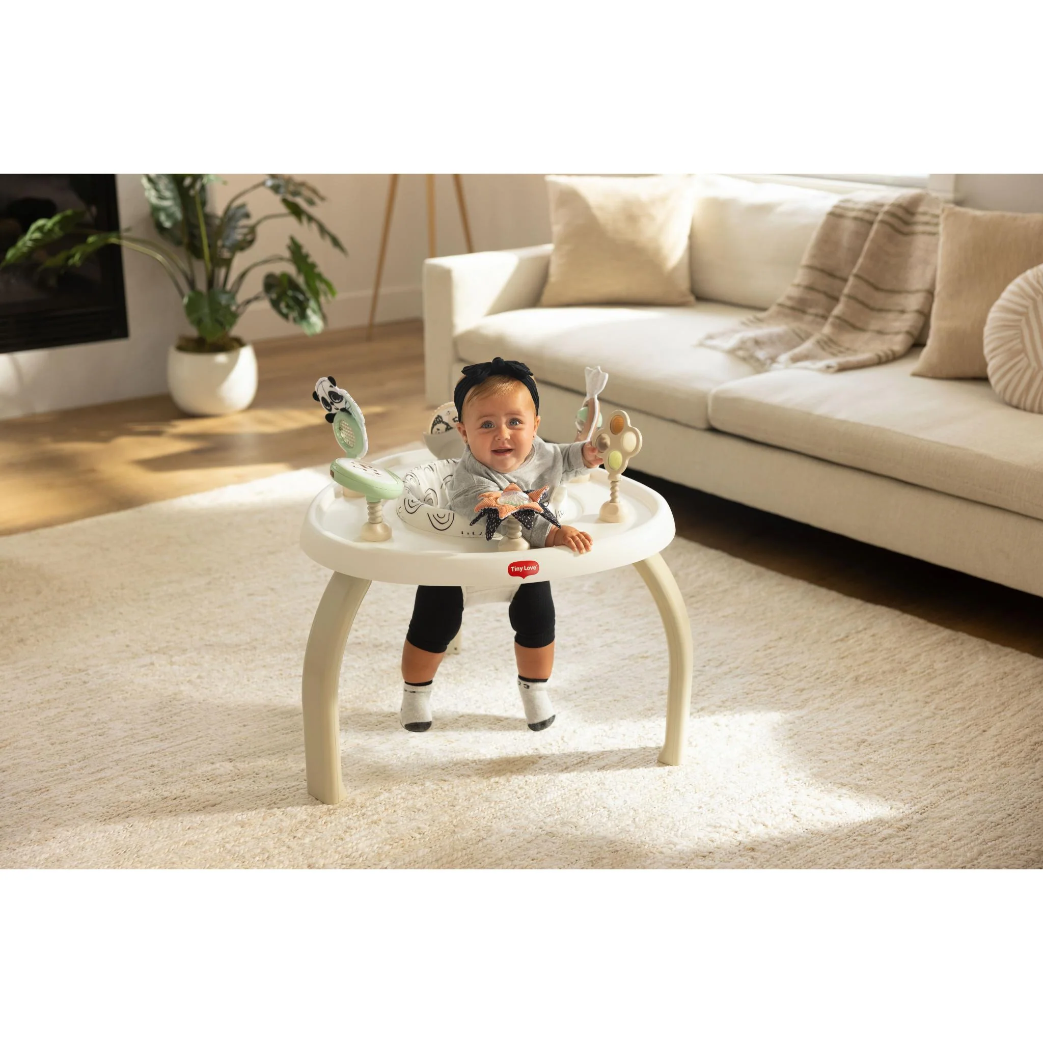 Black & White Décor 4-in-1 Jump & Play Activity Center - Image 5